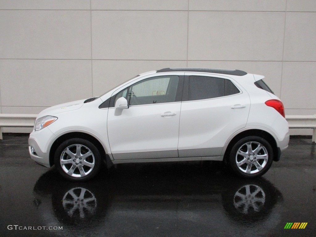 2014 Encore Leather AWD - White Pearl Tricoat / Saddle photo #2