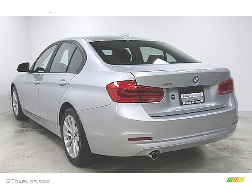 2018 3 Series 320i xDrive Sedan - Glacier Silver Metallic / Black photo #1