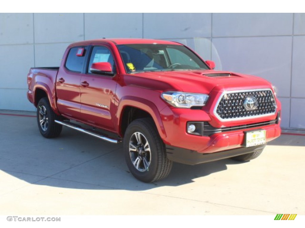 2019 Tacoma TRD Sport Double Cab 4x4 - Barcelona Red Metallic / TRD Graphite photo #2