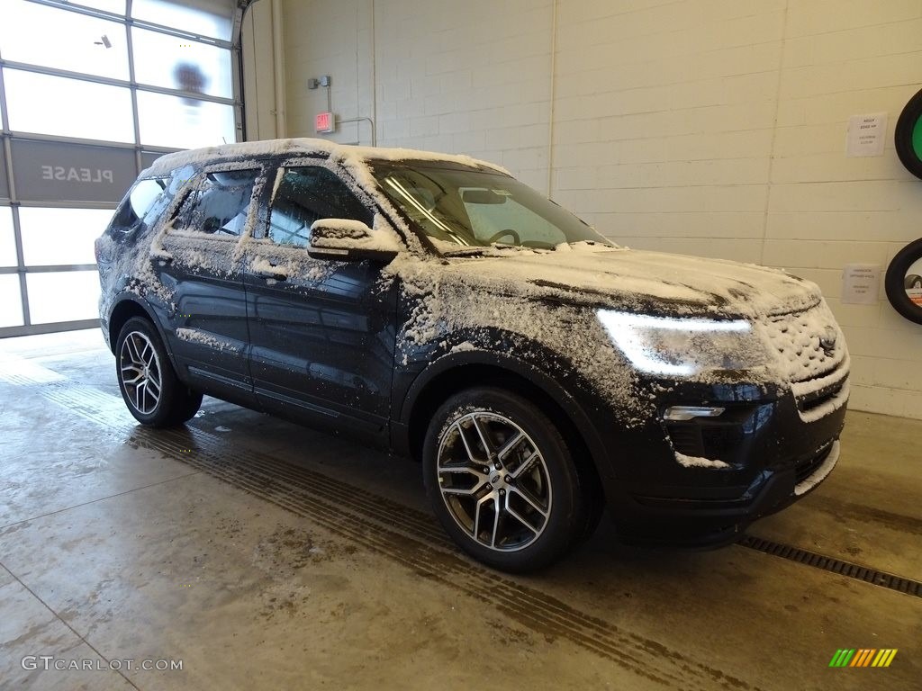 2019 Explorer Sport 4WD - Agate Black / Medium Black photo #1