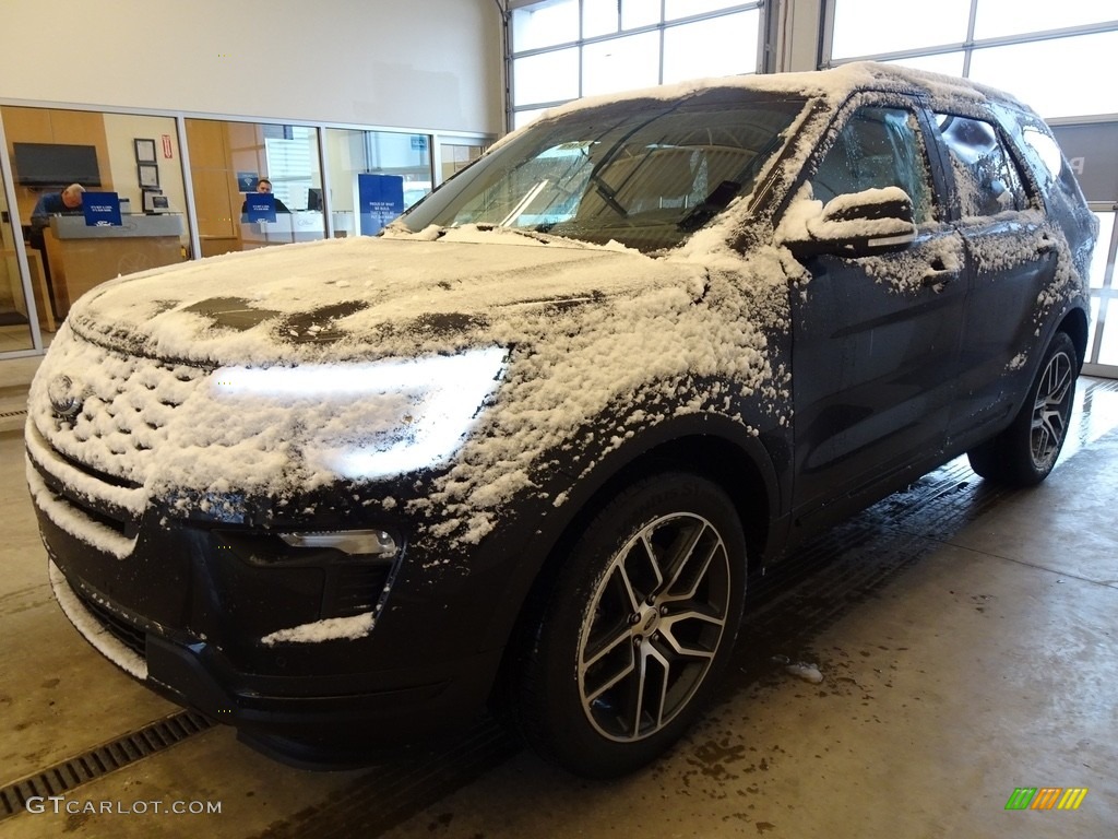 2019 Explorer Sport 4WD - Agate Black / Medium Black photo #4