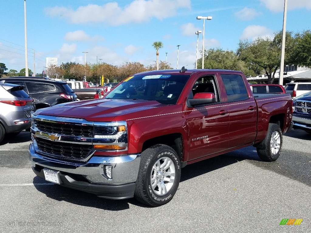 2017 Silverado 1500 LT Crew Cab - Siren Red Tintcoat / Jet Black photo #1