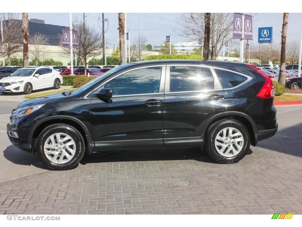 2015 CR-V EX - Crystal Black Pearl / Black photo #4