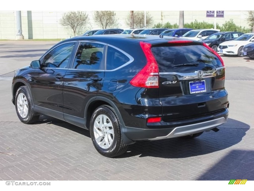 2015 CR-V EX - Crystal Black Pearl / Black photo #5