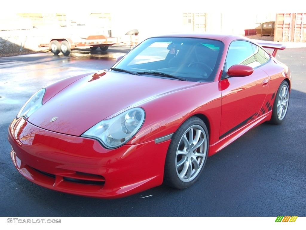 2004 911 GT3 - Guards Red / Black photo #1