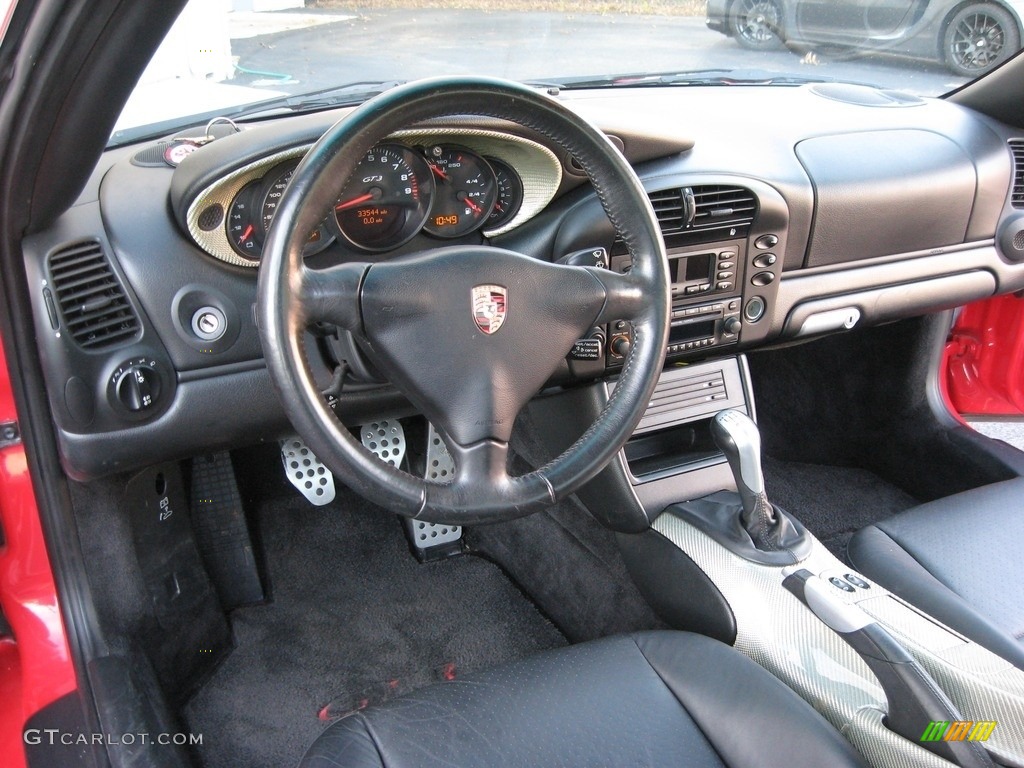 2004 Porsche 911 GT3 Black Dashboard Photo #131601559