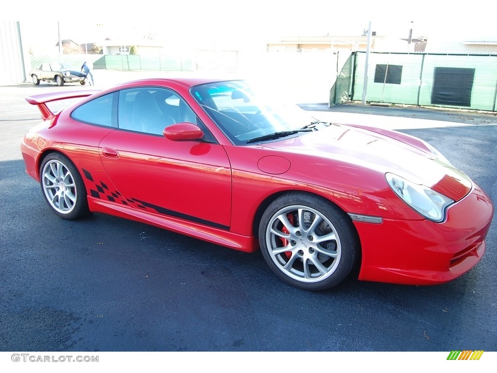 2004 911 GT3 - Guards Red / Black photo #20