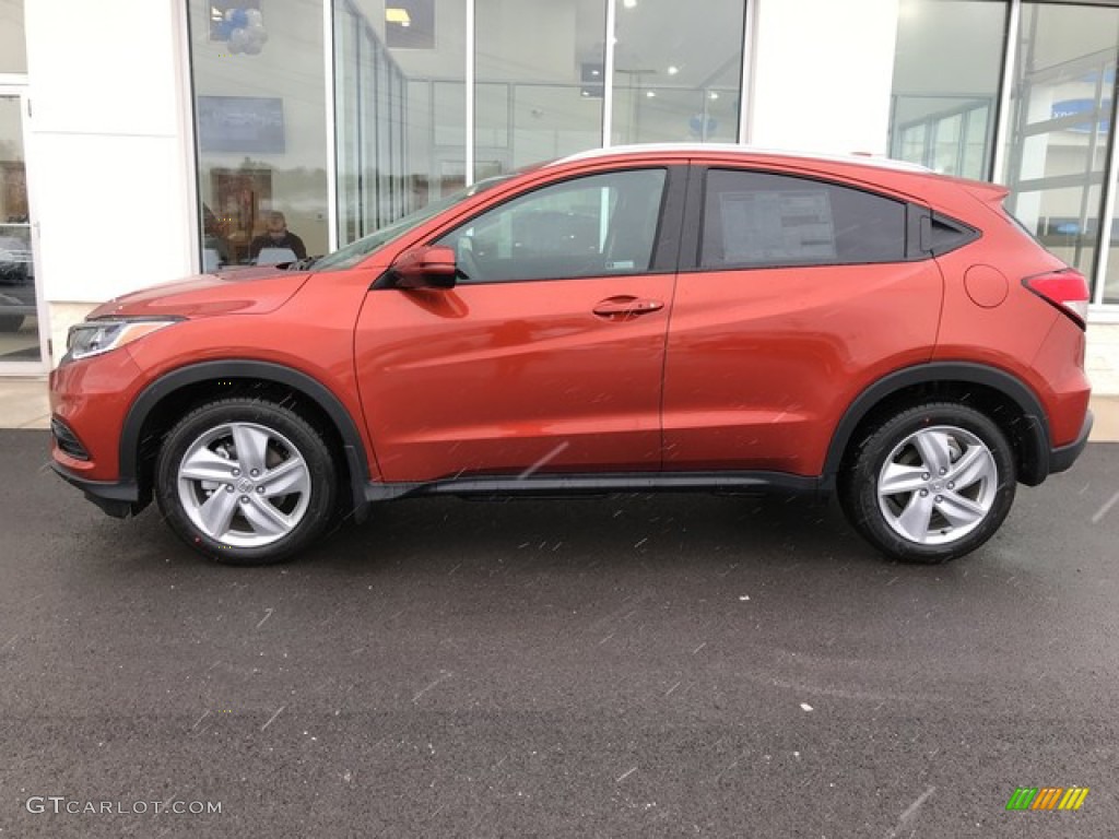 Orangeburst Metallic 2019 Honda HR-V EX AWD Exterior Photo #131601958