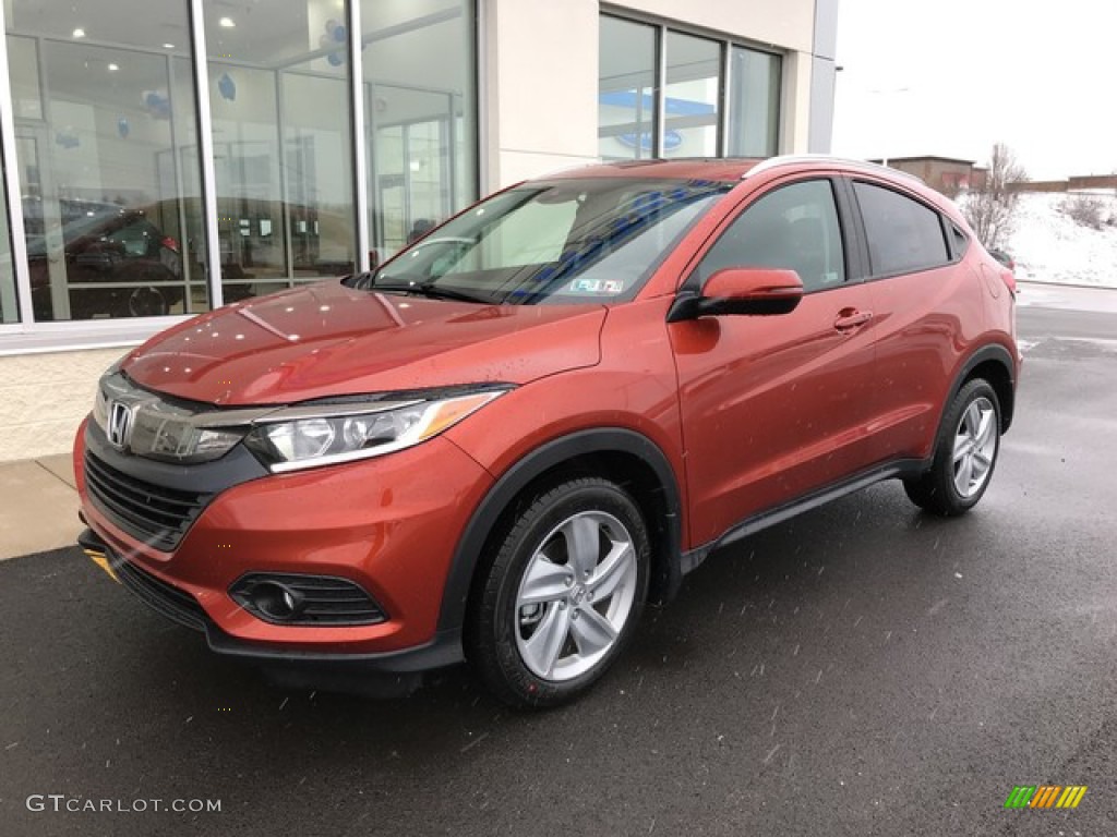 Orangeburst Metallic 2019 Honda HR-V EX AWD Exterior Photo #131601979