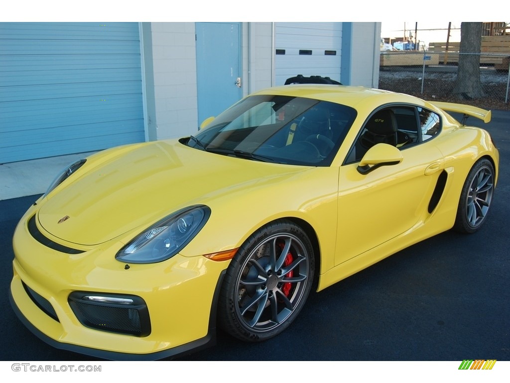 Racing Yellow Porsche Cayman