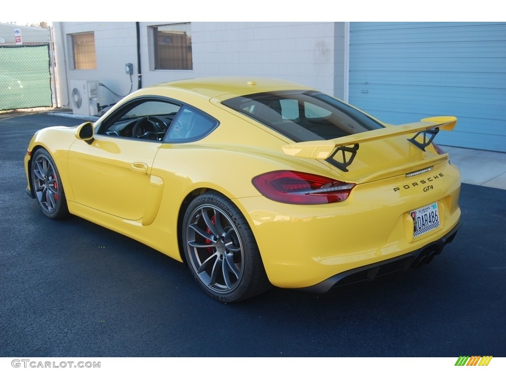 2016 Cayman GT4 - Racing Yellow / Black photo #4