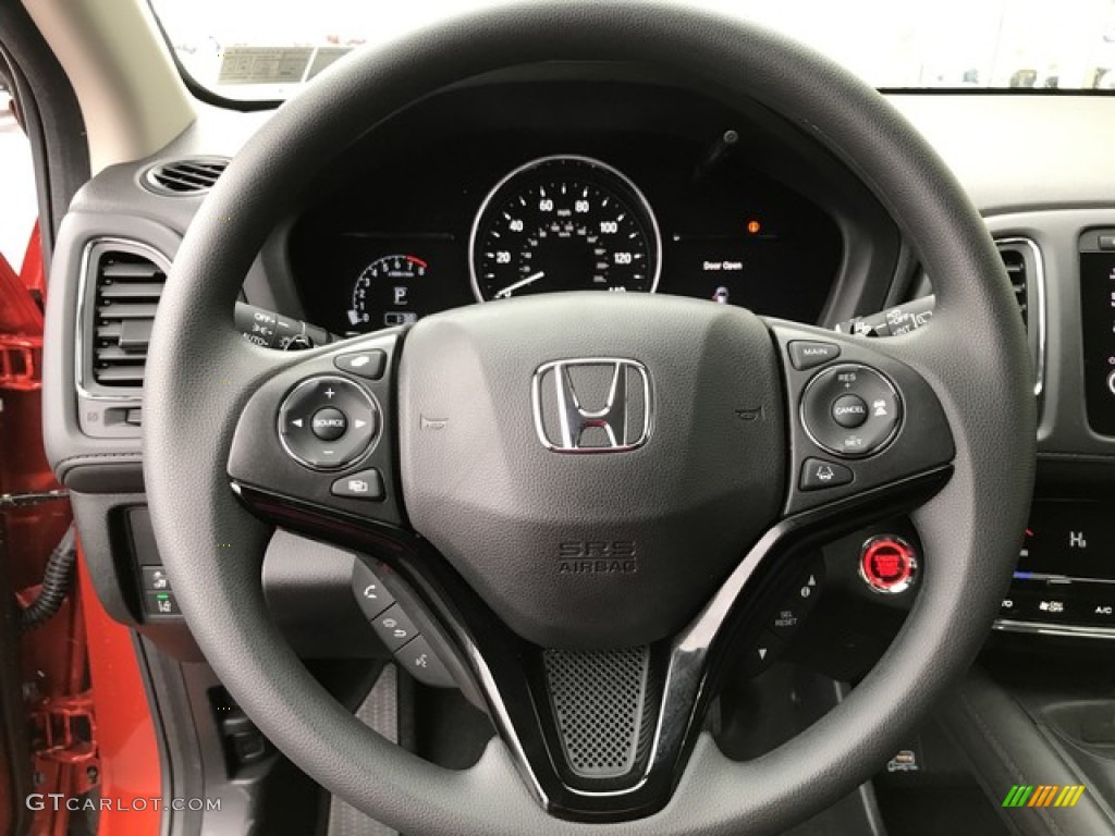 2019 Honda HR-V EX AWD Black Steering Wheel Photo #131602227