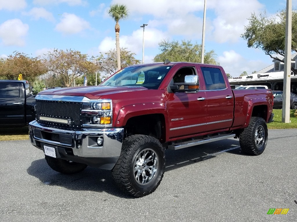 2015 Silverado 2500HD LTZ Crew Cab 4x4 - Deep Ruby Metallic / Cocoa/Dune photo #1