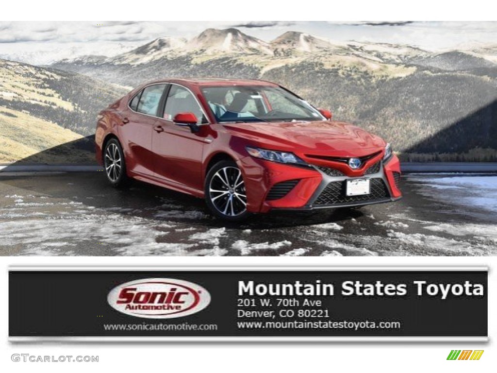 2019 Camry Hybrid LE - Ruby Flare Pearl / Ash photo #1