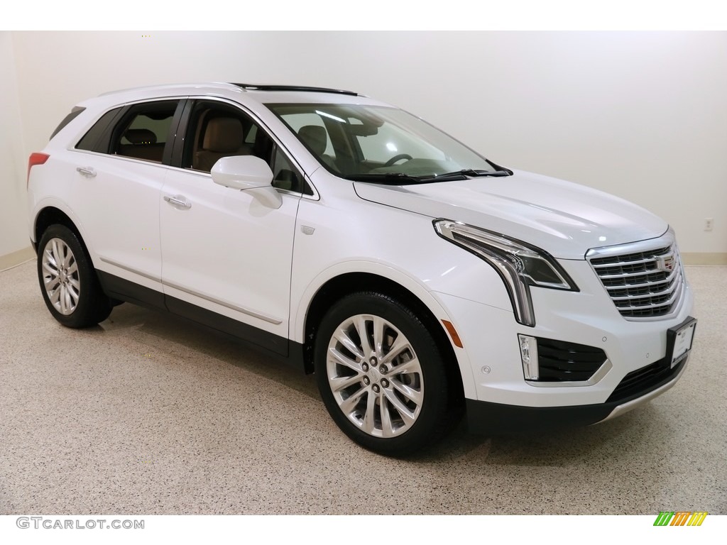 Crystal White Tricoat 2017 Cadillac XT5 Platinum AWD Exterior Photo #131608907