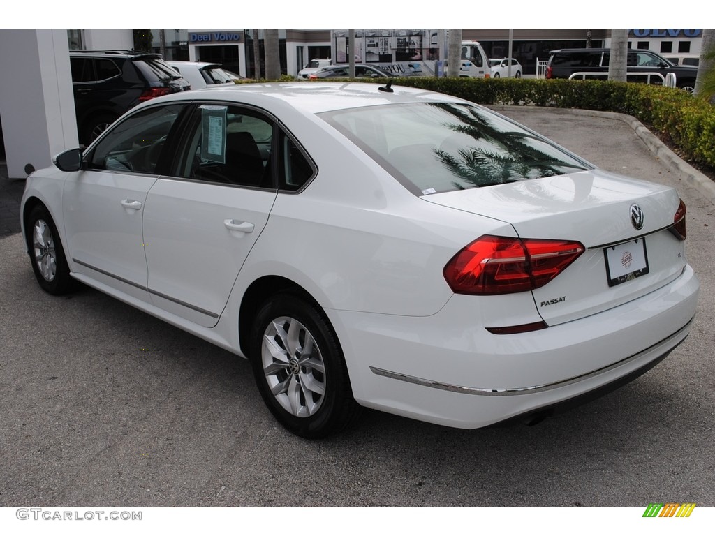 2016 Passat S Sedan - Pure White / Titan Black photo #6