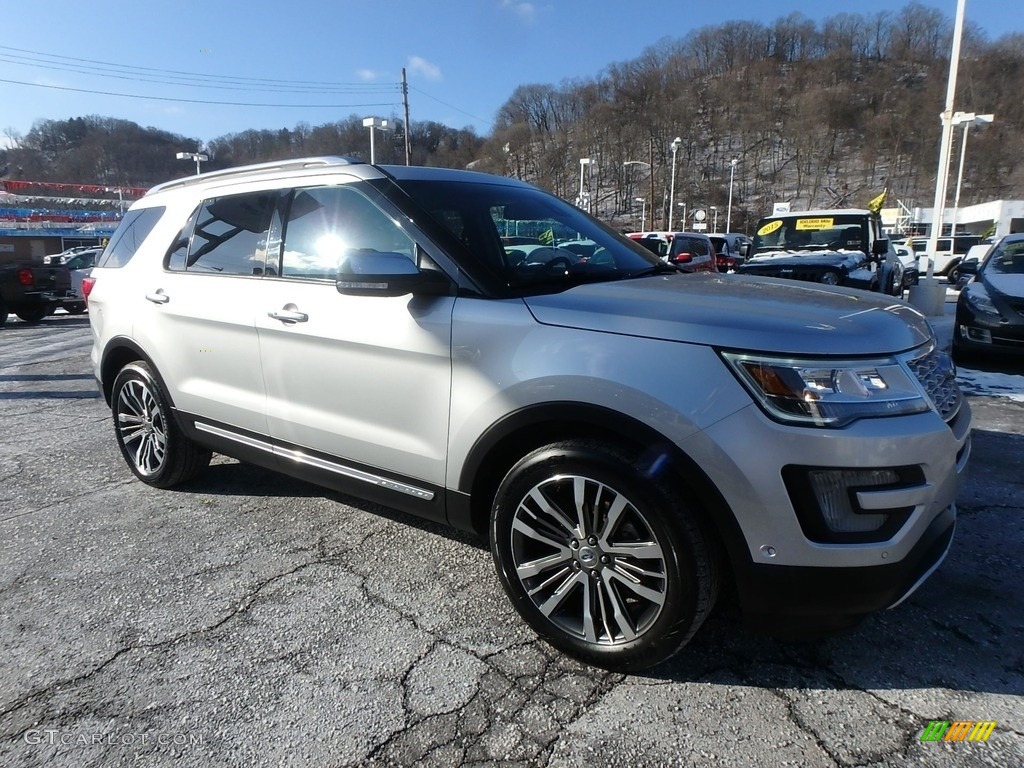 2017 Explorer Platinum 4WD - Ingot Silver / Ebony Black photo #9