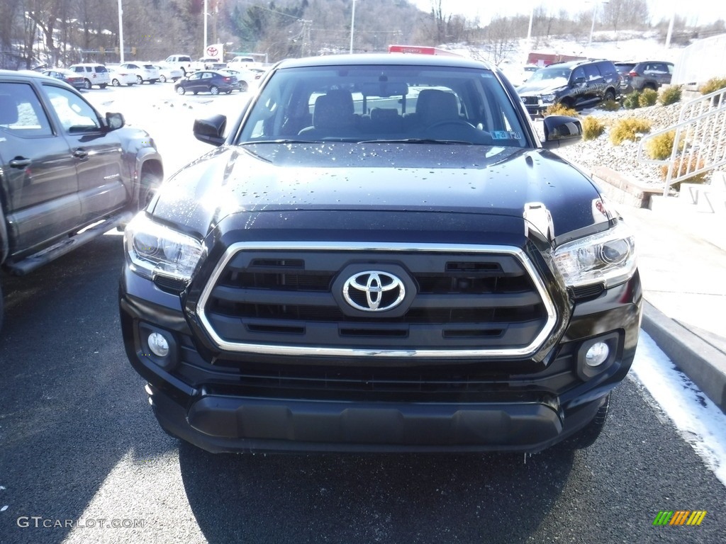 2017 Tacoma SR5 Double Cab 4x4 - Black / Cement Gray photo #5