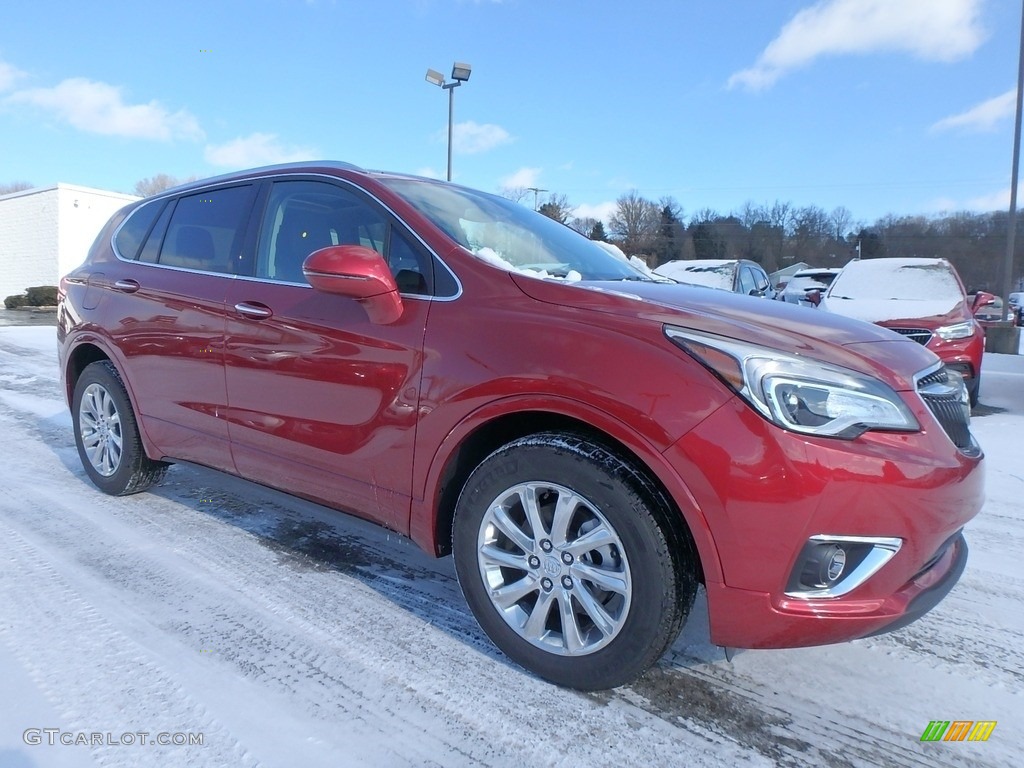 Chili Red Metallic 2019 Buick Envision Essence AWD Exterior Photo #131613022