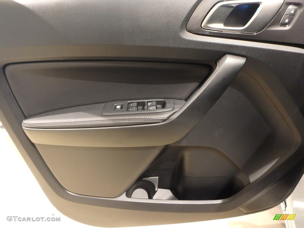 2019 Ford Ranger Lariat SuperCrew 4x4 Ebony Door Panel Photo #131613264