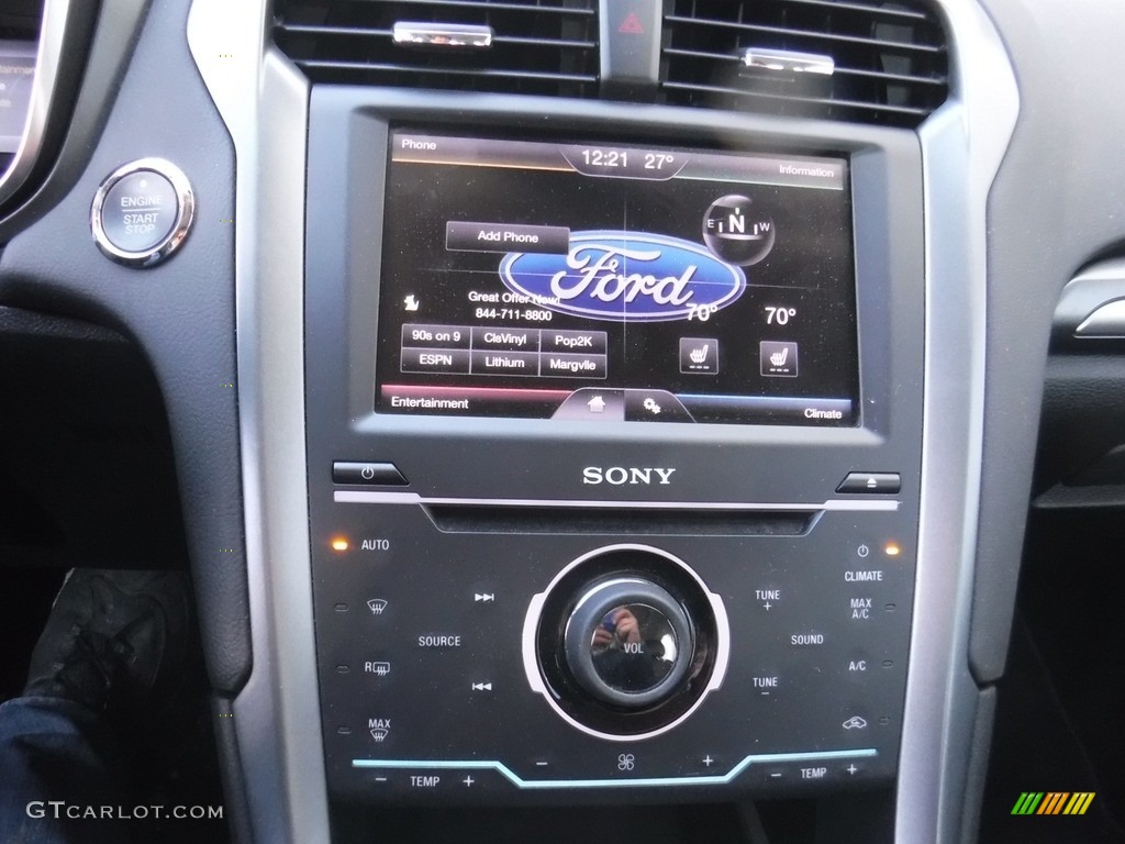 2013 Fusion Titanium AWD - Sterling Gray Metallic / Charcoal Black photo #17