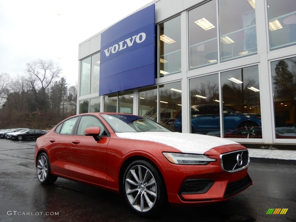 Fusion Red Metallic 2019 Volvo S60 T6 AWD Momentum Exterior Photo #131618860