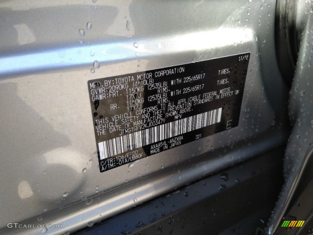 2019 RAV4 LE AWD - Silver Sky Metallic / Black photo #21