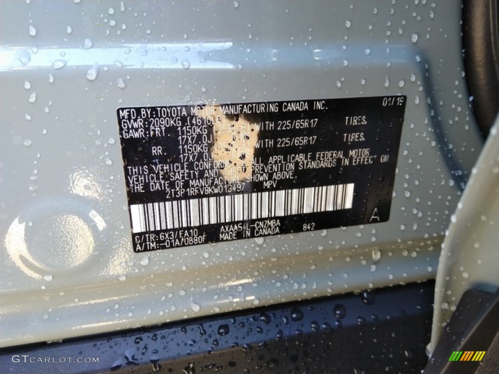 2019 RAV4 Color Code 6X3 for Lunar Rock Photo #131620249