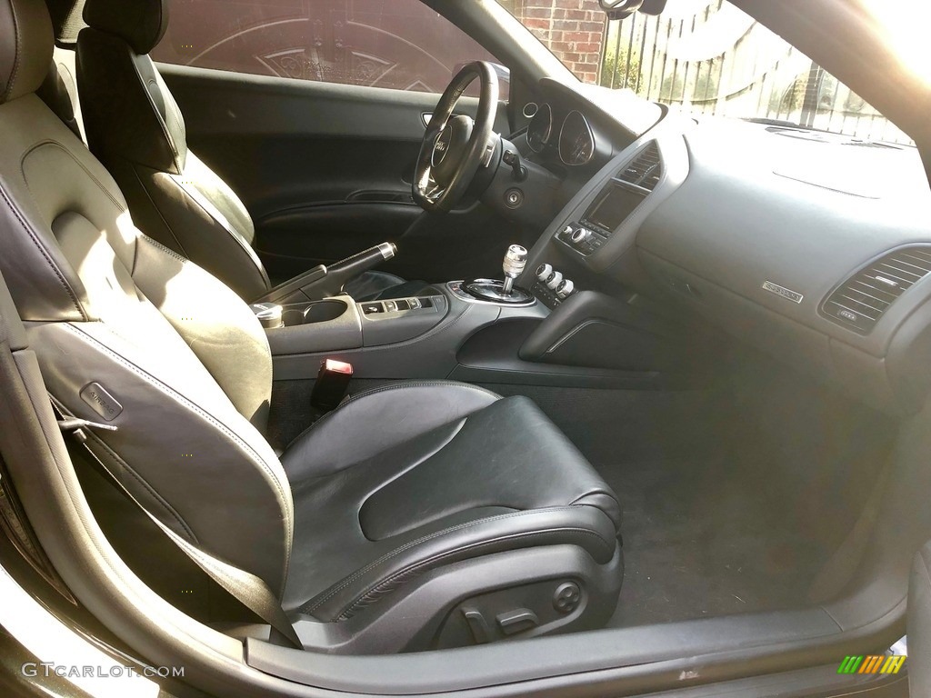 Black Interior 2014 Audi R8 Spyder V10 Photo #131626573