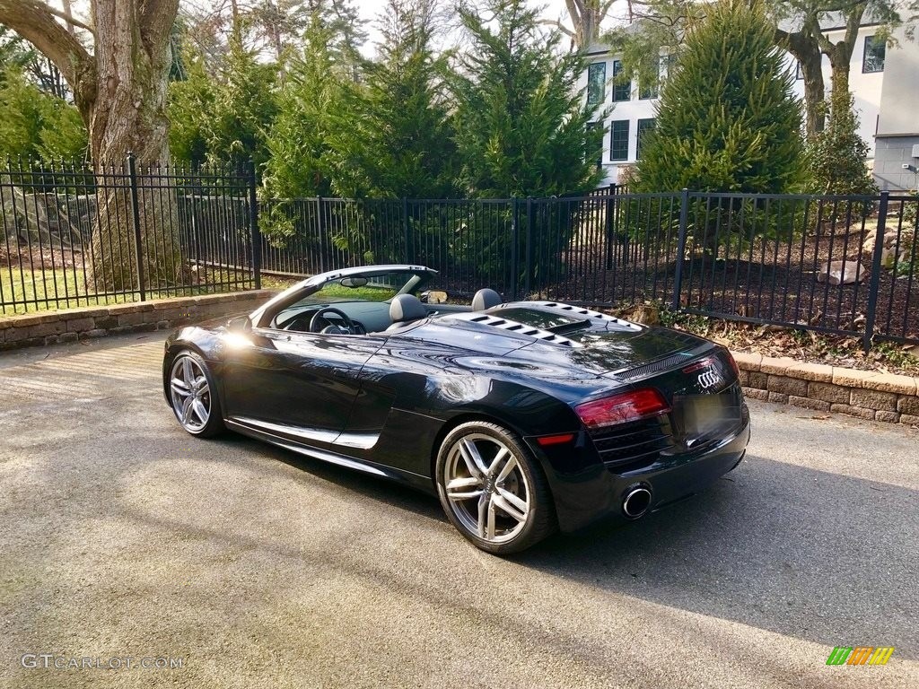 2014 R8 Spyder V10 - Phantom Black Pearl / Black photo #17