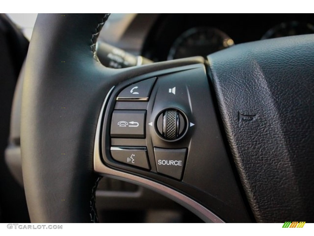 2019 Acura RLX FWD Ebony Steering Wheel Photo #131628934
