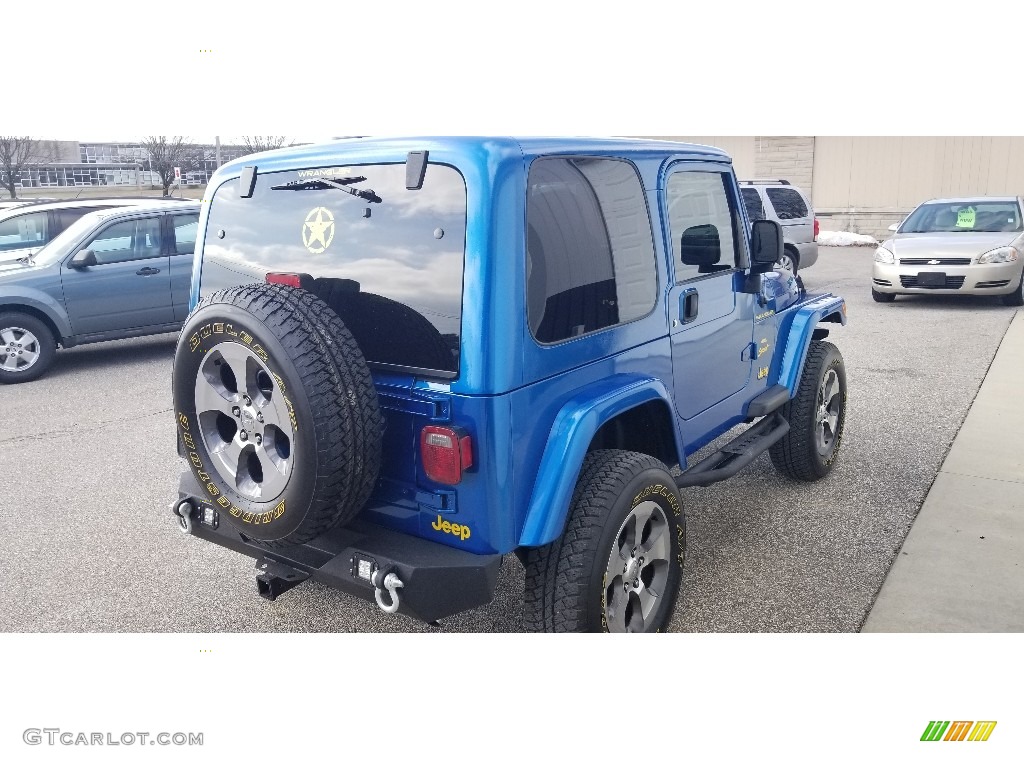 2003 Wrangler Sport 4x4 - Intense Blue Pearl / Dark Slate Gray photo #5