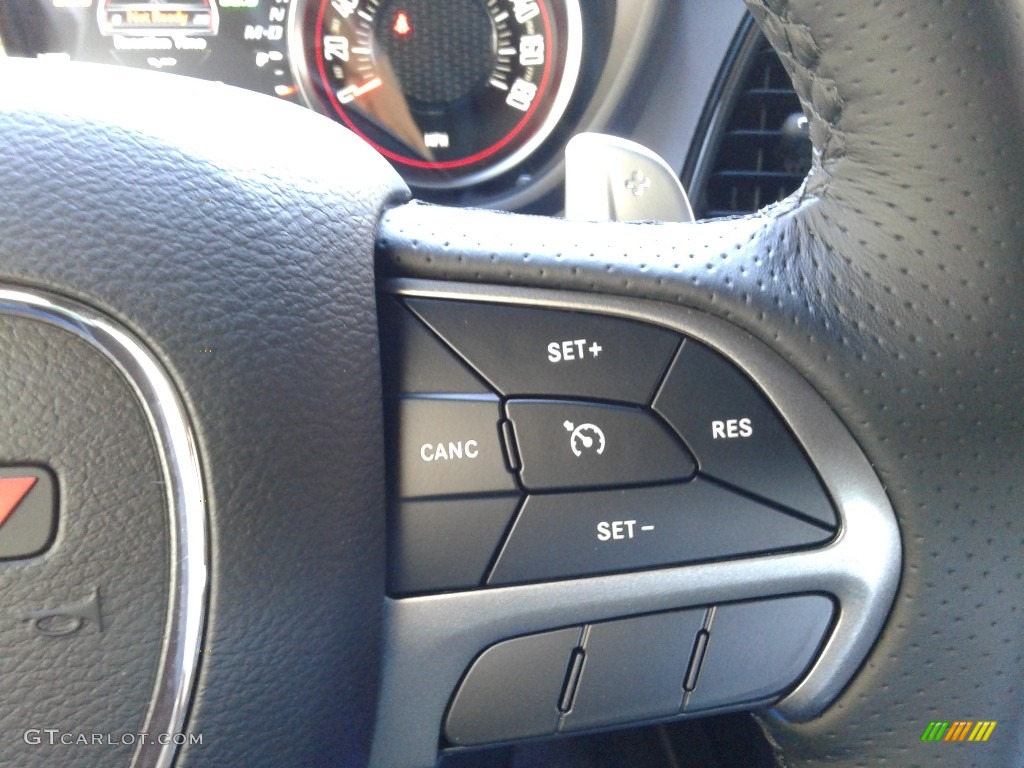 2019 Dodge Challenger R/T Scat Pack Black Steering Wheel Photo #131629957