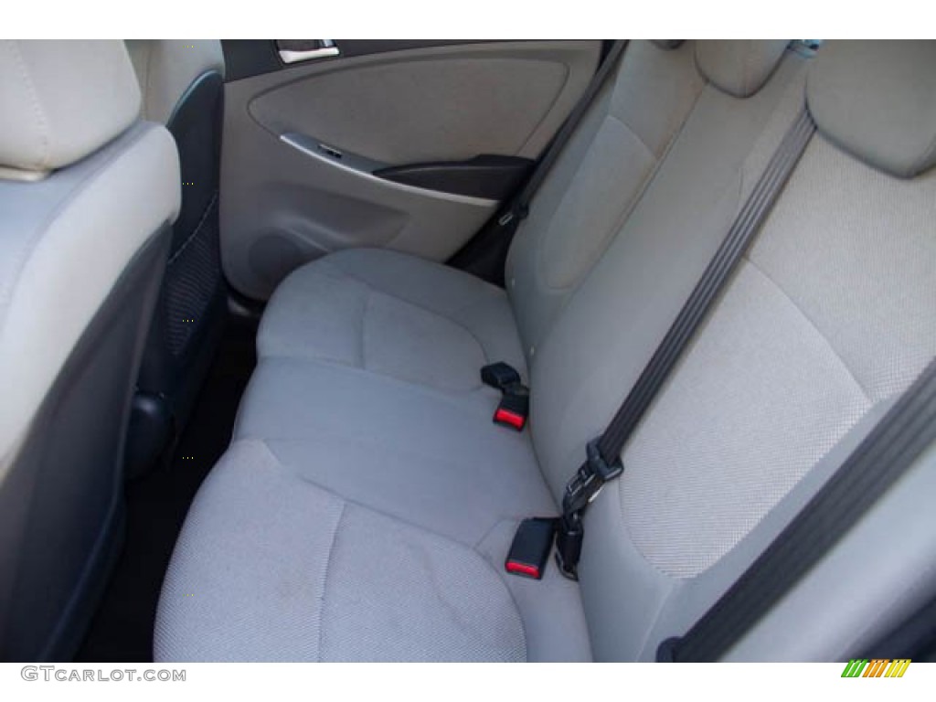 2013 Accent GLS 4 Door - Cyclone Gray / Gray photo #4