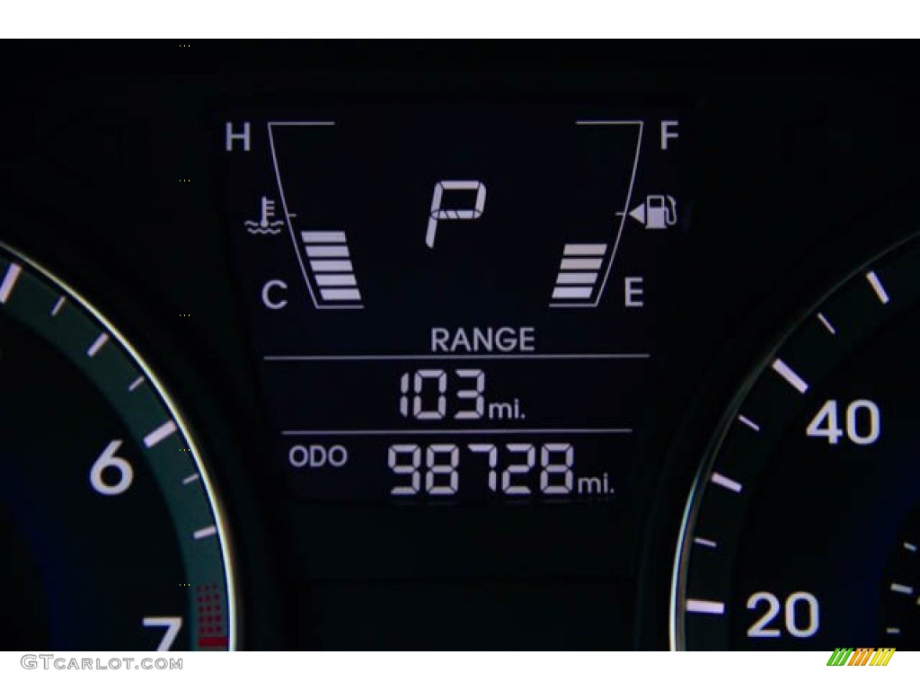 2013 Accent GLS 4 Door - Cyclone Gray / Gray photo #6