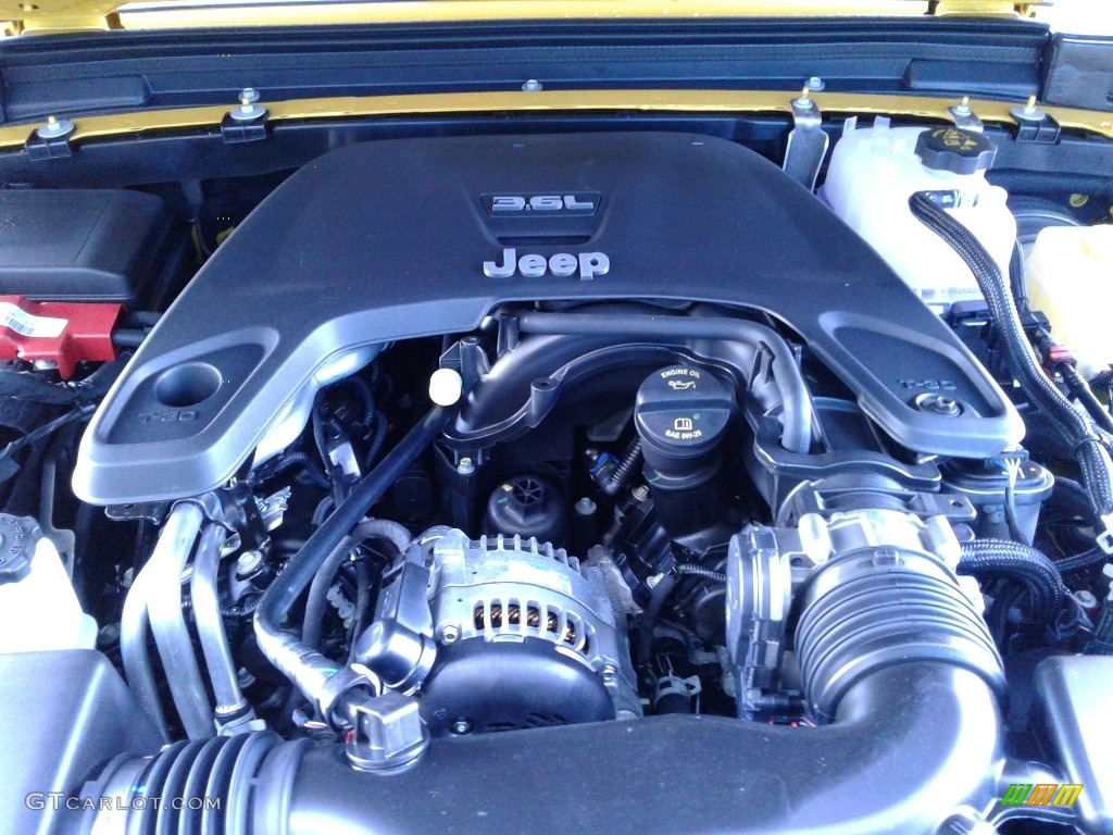 2019 Jeep Wrangler Sport 4x4 3.6 Liter DOHC 24-Valve VVT V6 Engine Photo #131634078
