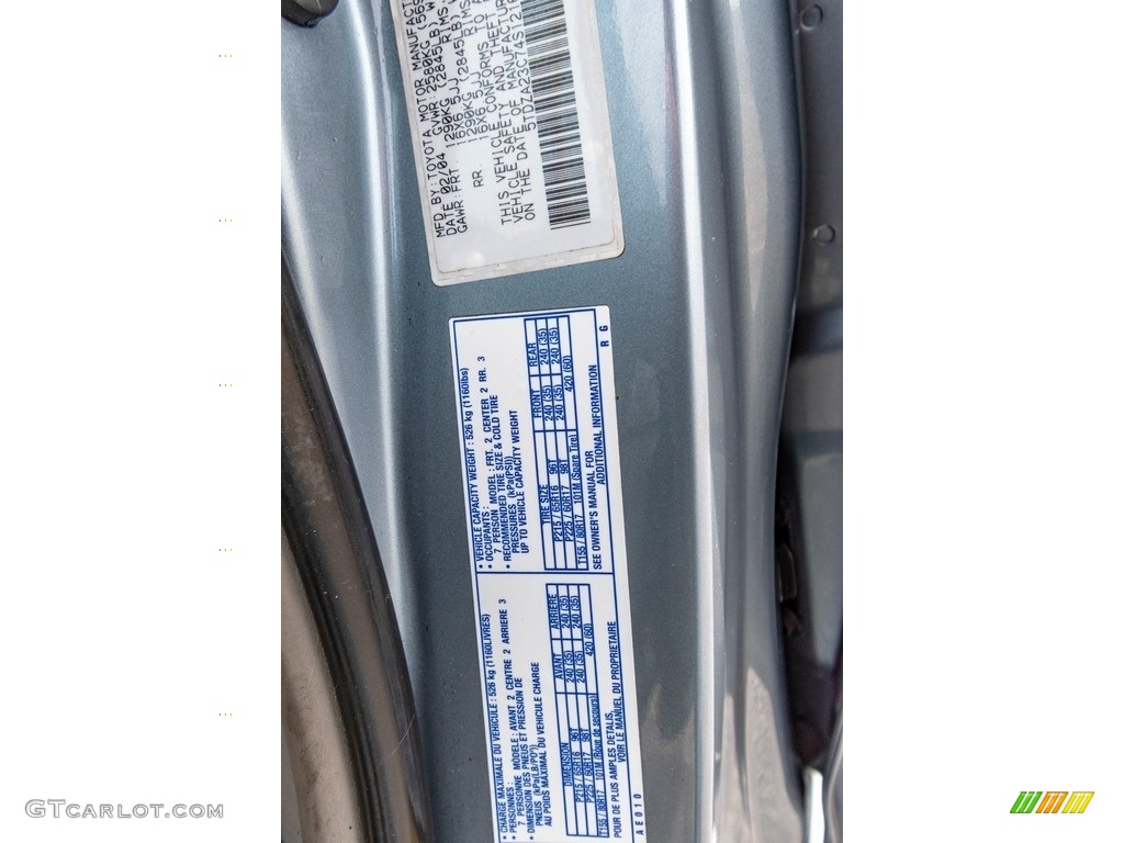 2004 Sienna CE - Blue Mirage Metallic / Fawn Beige photo #34