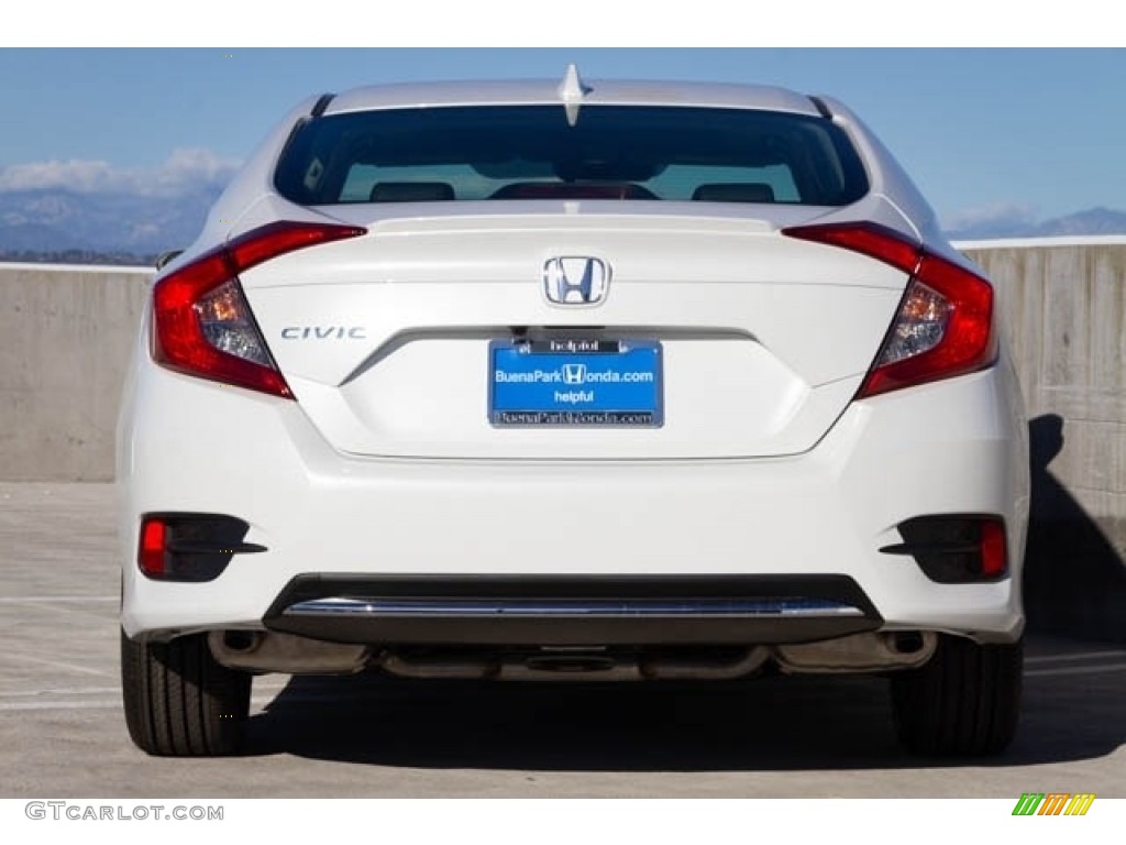 2019 Civic EX-L Sedan - Platinum White Pearl / Black photo #5