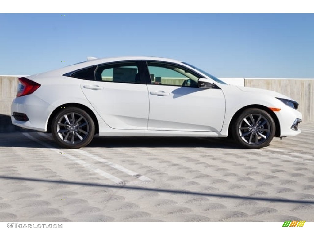 2019 Civic EX-L Sedan - Platinum White Pearl / Black photo #8