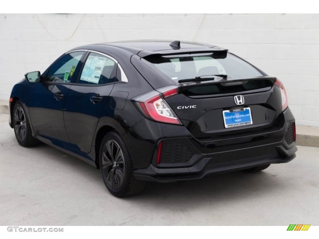 2019 Civic EX Hatchback - Crystal Black Pearl / Black photo #2