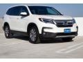 2019 White Diamond Pearl Honda Pilot EX-L AWD  photo #1