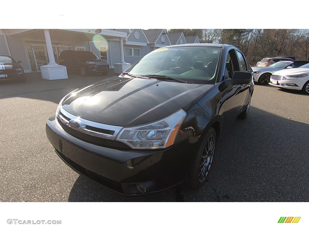 2009 Focus SES Sedan - Ebony Black / Charcoal Black photo #3