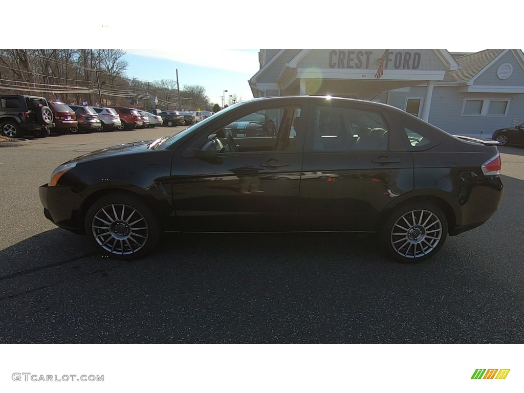 2009 Focus SES Sedan - Ebony Black / Charcoal Black photo #4