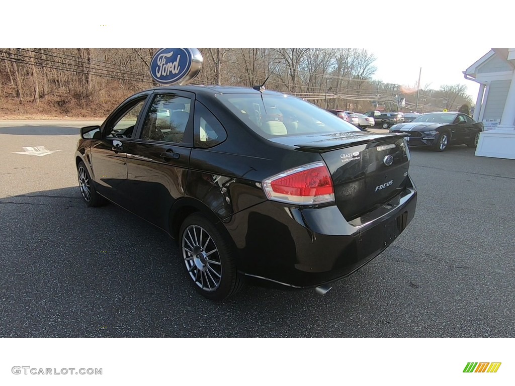 2009 Focus SES Sedan - Ebony Black / Charcoal Black photo #5