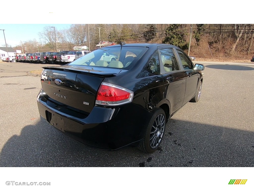 2009 Focus SES Sedan - Ebony Black / Charcoal Black photo #7