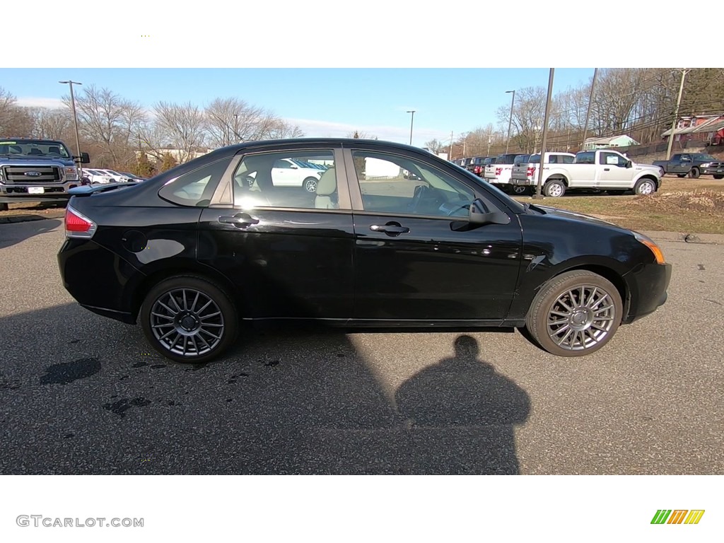 2009 Focus SES Sedan - Ebony Black / Charcoal Black photo #8