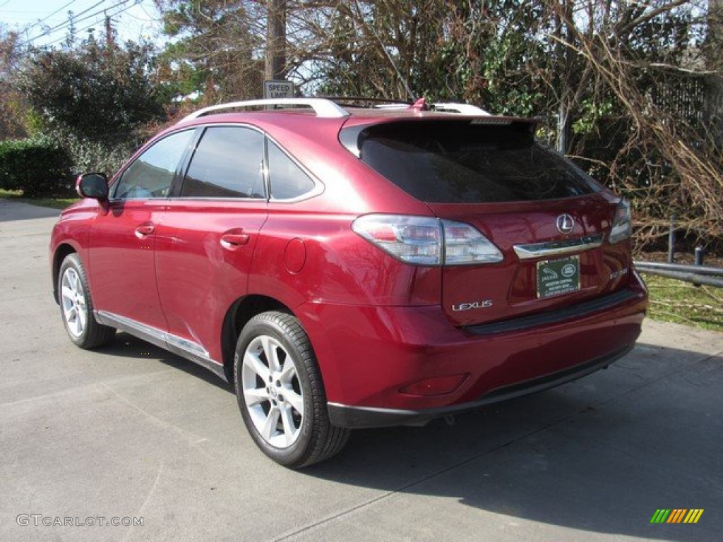 2010 RX 350 - Matador Red Mica / Black/Brown Walnut photo #2