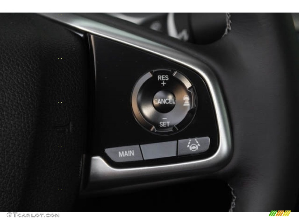 2019 Honda Civic EX Coupe Black Steering Wheel Photo #131643185