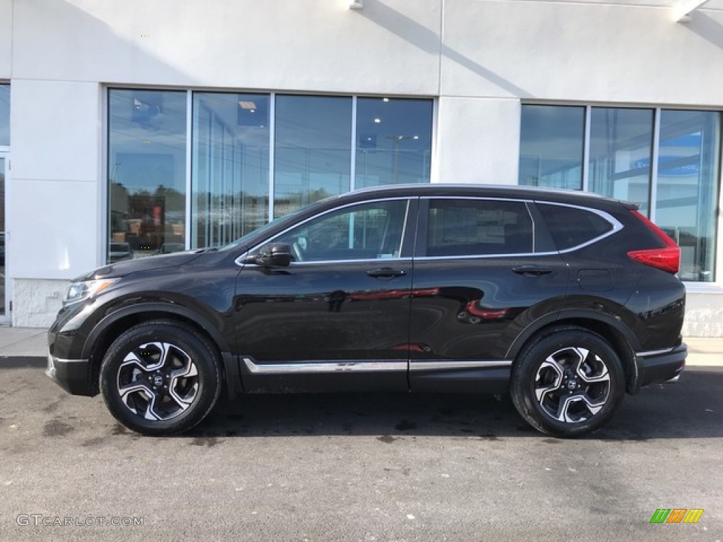 2019 CR-V Touring AWD - Crystal Black Pearl / Black photo #2