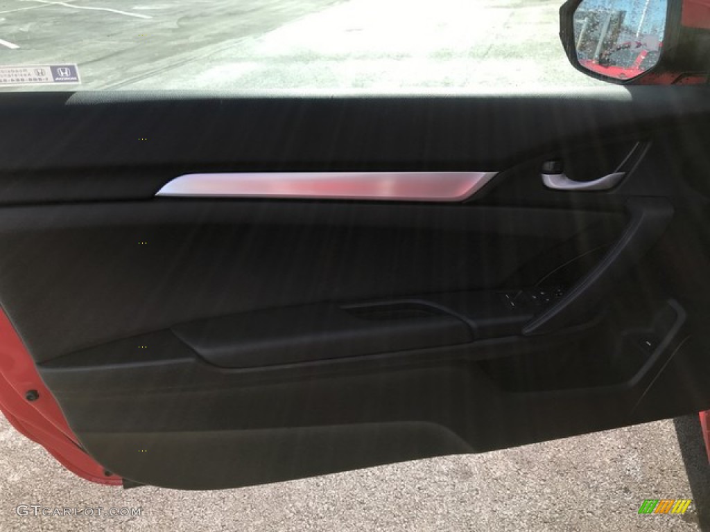 2019 Civic Sport Coupe - Rallye Red / Black photo #14